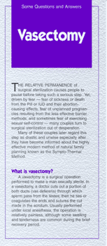 Vasectomy:  Some Questions and Answers