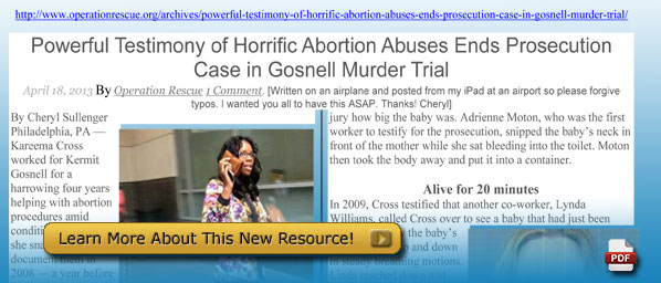 Powerful Testimony of Horrific Abortion Abuses Ends Prosecution Case in Gosnell Murder Trial